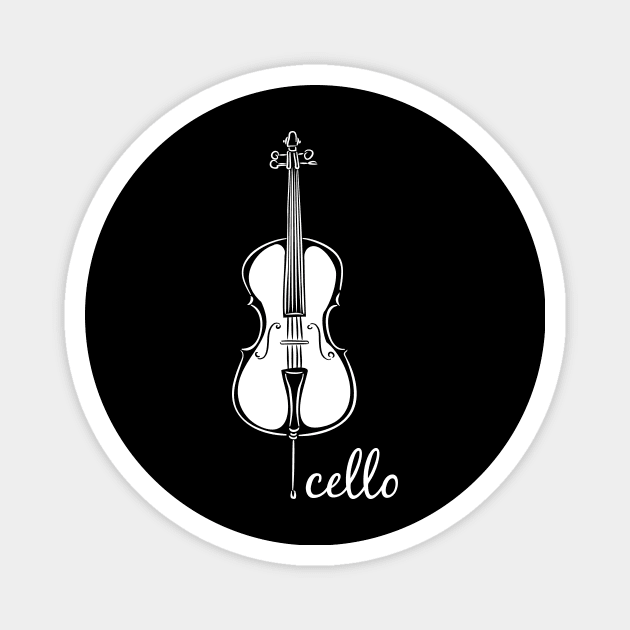 Cello Magnet by evisionarts